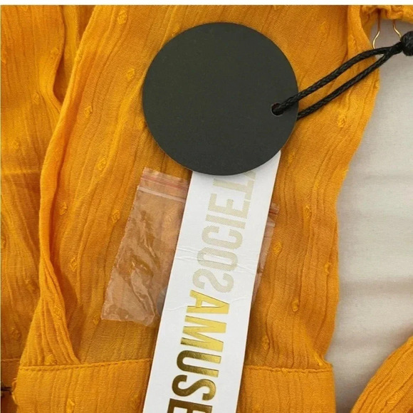 Revolve Amuse Society Georgie mustard yellow dress - Picture 12 of 12